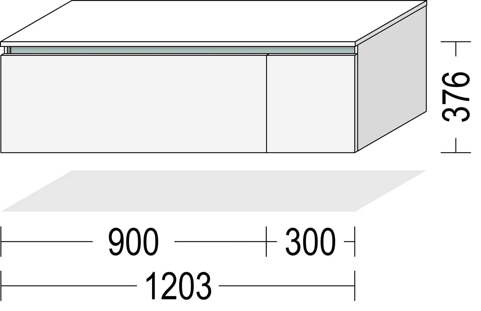 Ixina Lowboard Sable fin 120 cm 1