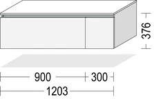 Ixina Lowboard Sable fin 120 cm 1